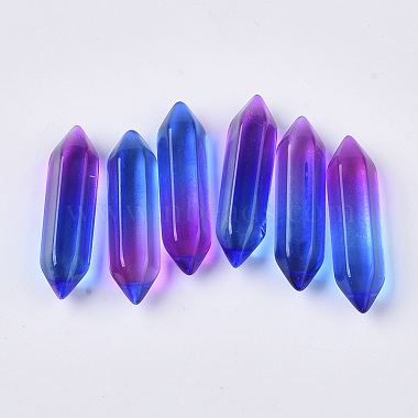 30mm Colorful Bullet Glass Beads