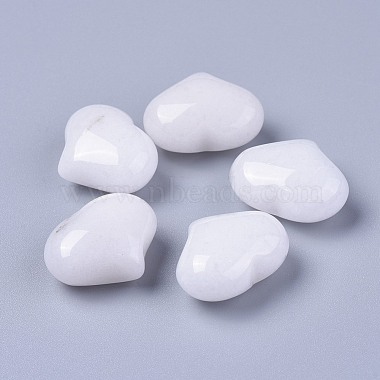25mm White Jade Beads