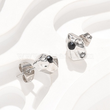 304 boucles d'oreilles en inox(EJEW-F361-08P)-5