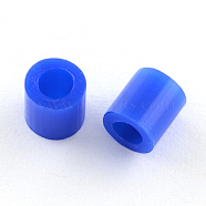 PE DIY Melty Beads Fuse Beads Refills, Tube, Blue, 3~3.3x2.5~2.6mm(X-DIY-R013-2.5mm-A53)
