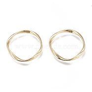 Alloy Linking Rings, Twisted Ring, Golden, 31~33x3mm, Inner Diameter: 27~28mm(PALLOY-M183-08G-RS)