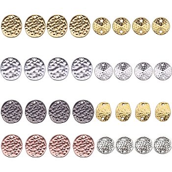 Alloy Findings, Pendants, Links, Mixed Shapes, Mixed Color, 7.4x7.2x1.7cm, 32pcs/box