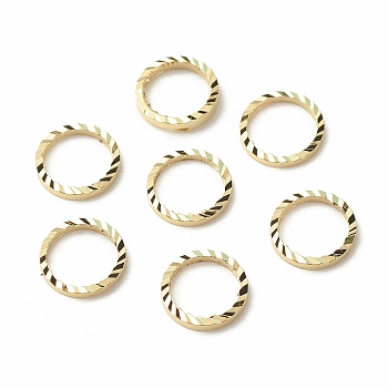 Brass Linking Rings, Long-Lasting Plated, Cadmium Free & Lead Free, Round Ring, Real 24K Gold Plated, 8x1mm, Inner Diameter: 6mm