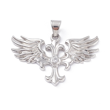 Stainless Steel Color Wing Stainless Steel Big Pendants