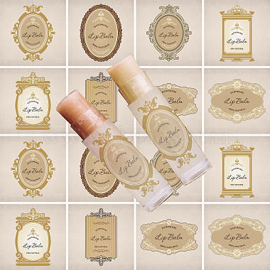 Craspire 80pcs 8 styles autocollant d'étiquette de bricolage de baume à lèvres personnalisé(DIY-CP0007-95P)-5