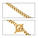 Brass Curb Chain Bracelet & Curb Chain Necklace Sets(SJEW-SZ0001-011B)-3