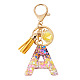 Alloy Resin Polygon Keychains(KEYC-TADJ0002-03G-A)-1