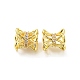 Brass Micro Pave Cubic Zirconia Spacer Beads(KK-H452-21G)-1