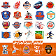 50Pcs Basketball Themed PVC Self-Adhesive Stickers(PW-WG86843-01)-4