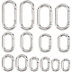 BENECREAT 14Pcs 7 Styles Zinc Alloy Key Clasps(FIND-BC0002-92A)-1