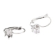 Tarnish Resistant 304 Stainless Steel Leverback Earring Settings(STAS-B003-07P)-2