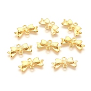 Alloy Links connectors, for Jewelry DIY Craft Making, Lead Free and Cadmium Free, Bowknot, Golden, 20mm long, 10mm wide, 3mm thick, hole: 2mm, about 24pcs/20g(Y-EA11930Y-G)