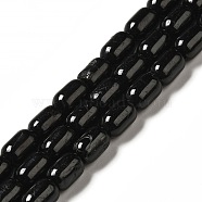 Natural Black Tourmaline Beads Strands, Column, 9x6mm, Hole: 0.9~1.2mm, about 20~21pcs/strand, 7.09~7.48 inch(18~19cm)(G-G980-22)