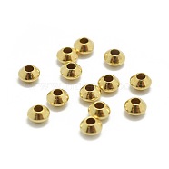 Yellow Gold Filled Spacer Beads, 1/20 14K Gold Filled, Cadmium Free & Nickel Free & Lead Free, Rondelle, 3x2mm, Hole: 1.2mm(KK-L183-025G)