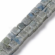Natural Kyanite/Cyanite/Disthene Beads Strands, Cube, 4~4.5x4~5x4~4.5mm, Hole: 0.9mm, about 43pcs/strand, 7.6 inch(19.3cm)(G-F751-B01-01)