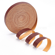 Flat PU Leather Cord, for DIY Craft Making, Saddle Brown, 15x1mm, about 10.94 Yards(10m)/Roll(LC-WH0008-02C)