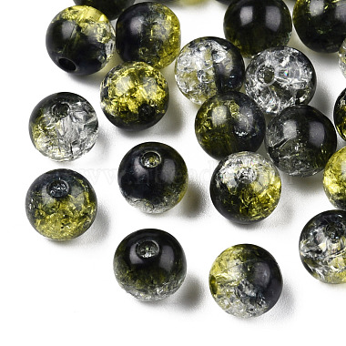 Transparent Crackle Acrylic Beads(CACR-N002-12A)-2