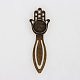 Antique Bronze Iron Bookmark Cabochon Settings(X-PALLOY-N0084-12AB-NF)-1