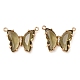 Brass Pave Faceted Glass Connector Charms(FIND-Z020-03D)-1