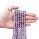 Spray Painted Crackle Glass Beads Strands(CCG-Q002-8mm-02)-4