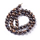 Electroplated Natural Tiger Eye Beads Strands(G-F660-01-12mm)-2