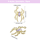 16Pcs 8 Styles Glass Spider Pendant(FIND-CA0008-37)-2