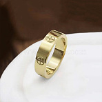 Cross Pattern 201 Stainless Steel Finger Rings, Golden, US Size 7(17.3mm)(FS-WG329CB-07)