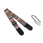 Thermal Transfer Guitar Polyester Strap, for Electric Guitar, Electric Bass, Colorful, 840~1424x59x14mm, Hole: 6mm(AJEW-WH0250-20)