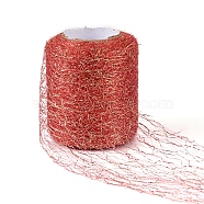 Deco Mesh Ribbons, Tulle Fabric, Tulle Roll Spool Fabric For Skirt Making, Red, 3~3-1/8 inch(75~78mm), 20yard/roll(BY-TAC0003-07C)