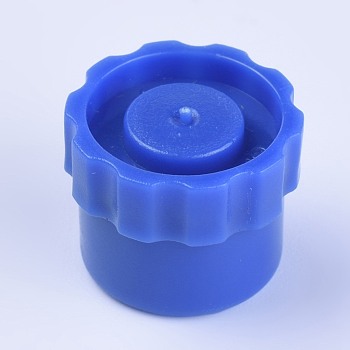 Plastic Stopper, Dispensing Industrial Syringe Barrel Tip Caps, Blue, 13~15x11.5~12mm, Inner Diameter: 11.5mm