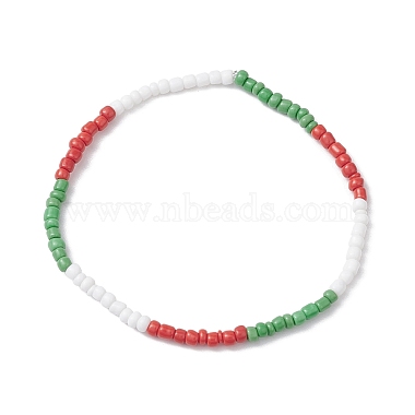 3Pcs 3 Styles Christmas Glass Seed Beaded Stretch Bracelet Sets(BJEW-JB10472)-3