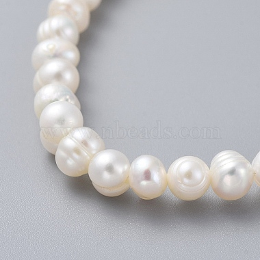 Natural Freshwater Pearl Beads Stretch Bracelets(BJEW-JB04863)-5