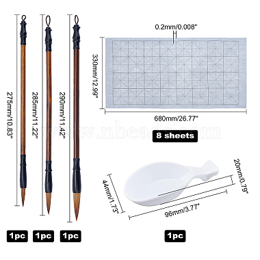 Elite 12Pcs 5 Style Practice Calligraphy Kits(DIY-PH0003-95)-4