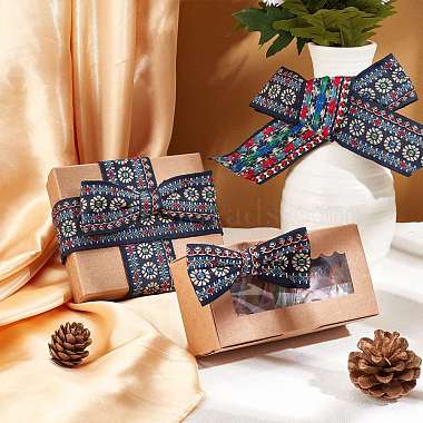 Ethnic Style Embroidery Polyester Ribbons(OCOR-WH0033-72)-2