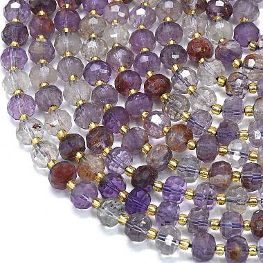 brins de perles de quartz lodolite violet naturel(G-K389-E78-01)-3