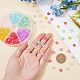 superfindings 240piezas 6 colores cuentas de vidrio pintadas con spray transparente(GLAA-FH0001-28)-3