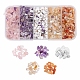 150g 5 perles de puces de pierres précieuses mélangées naturelles de style(G-FS0001-09)-1
