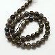 Natural Gemstone Labradorite Round Beads Strands(G-E251-33-12mm)-3