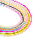 10 brin 10 couleurs brins de perles de verre de couleur dégradé transparent(GLAA-TA0001-90)-1