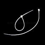 Nylon Cable Ties, Tie Wraps, Zip Ties, White, 145x3mm, about 1000pcs/bag(TOOL-R024-150mm-02)