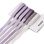 18 Yards 6 Styles Polyester Ribbon, for DIY Handmade Craft, Hair Bowknots and Gift Decoration, Purple Color Palette, Plum, 3/8~1/2 inch(9~12mm), about 3 yards/style(SRIB-Q022-B01)