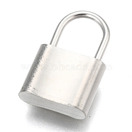304 Stainless Steel Pendants, Padlock, Stainless Steel Color, 17.5x11x4mm, Hole: 7x6mm(STAS-G212-03P-04)