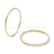 Ion Plating(IP) 304 Stainless Steel Textured Finger Rings, Real 18K Gold Plated, US Size 7 1/4(17.5mm)(RJEW-G298-03G)