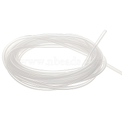 Silicone High Temperature Hose, Siliocne Tubing, White, 4mm, Inner Diameter: 2mm, 5m/roll(FIND-WH0042-83B-01)
