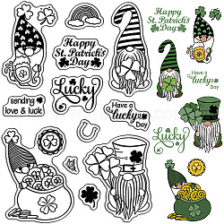 Custom PVC Plastic Clear Stamps, for DIY Scrapbooking, Photo Album Decorative, Cards Making, Stamp Sheets, Film Frame, Gnome, 160x110x3mm(DIY-WH0439-0112)