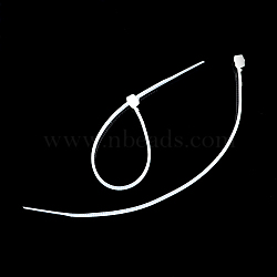 Nylon Cable Ties, Tie Wraps, Zip Ties, White, 145x3mm, about 1000pcs/bag(TOOL-R024-150mm-02)