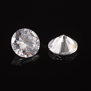 4mm Clear Diamond Cubic Zirconia Cabochons