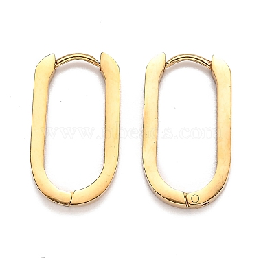 304 Stainless Steel Huggie Hoop Earrings(STAS-J033-11C-G)-2