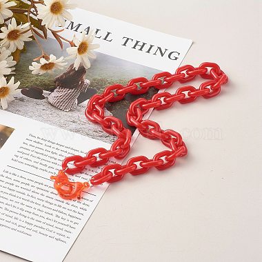 Acrylic Cable Chain Necklaces(NJEW-JN03534)-4