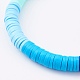 Bracelets extensibles en perles heishi en pâte polymère(BJEW-JB06027-01)-3